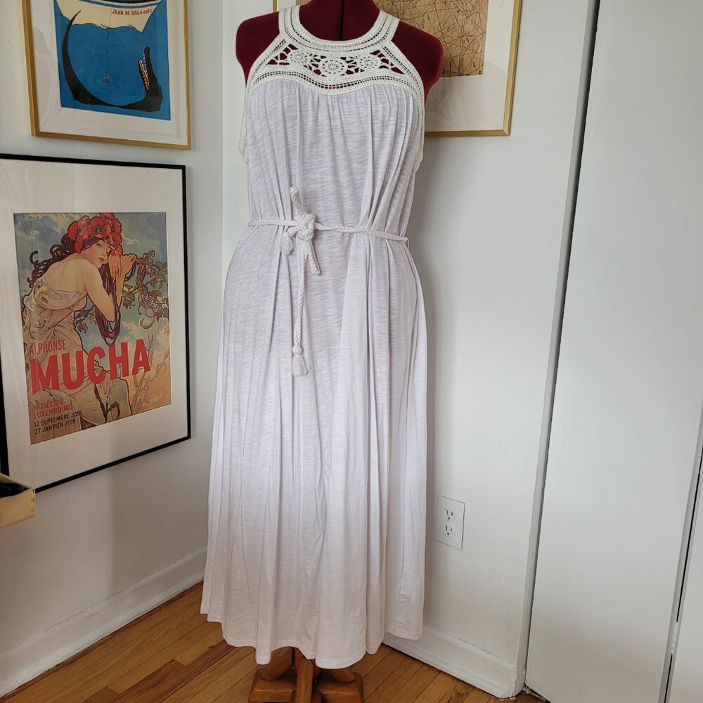 BODEN Women's White Maxi Dress Size 16-18